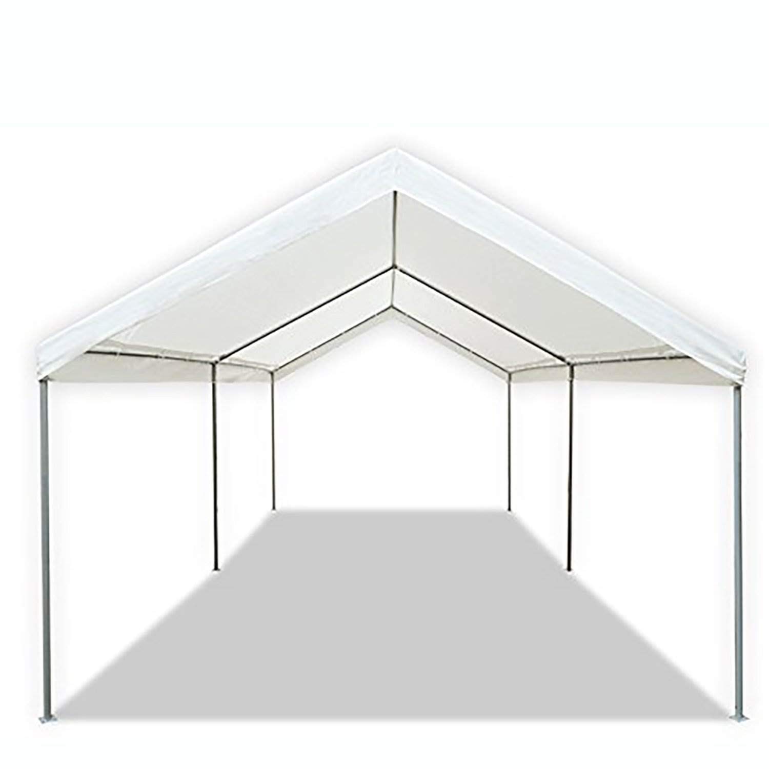 Caravan Canopy Domain 10 x 20 Foot Durable Portable Garage Carport Canopy Car Tent Sidewalls with Dual Zippers & Roll Up Door, Black (Sidewalls Only)