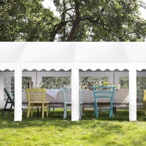 GREEN PARTY 13x26FT Party Tent Heavy Duty, Large Wedding Event Shelters with 3 Carry Bags & Removable Sidewalls, Outdoor Canopy Gazebo Commercial Tent for Carport Camping Garden Patio