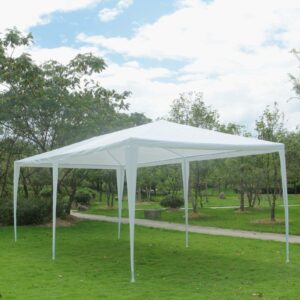 OxiQmart 10'x30' Outdoor Canopy Party Wedding Tent White Gazebo Pavilion w/8 Side Walls