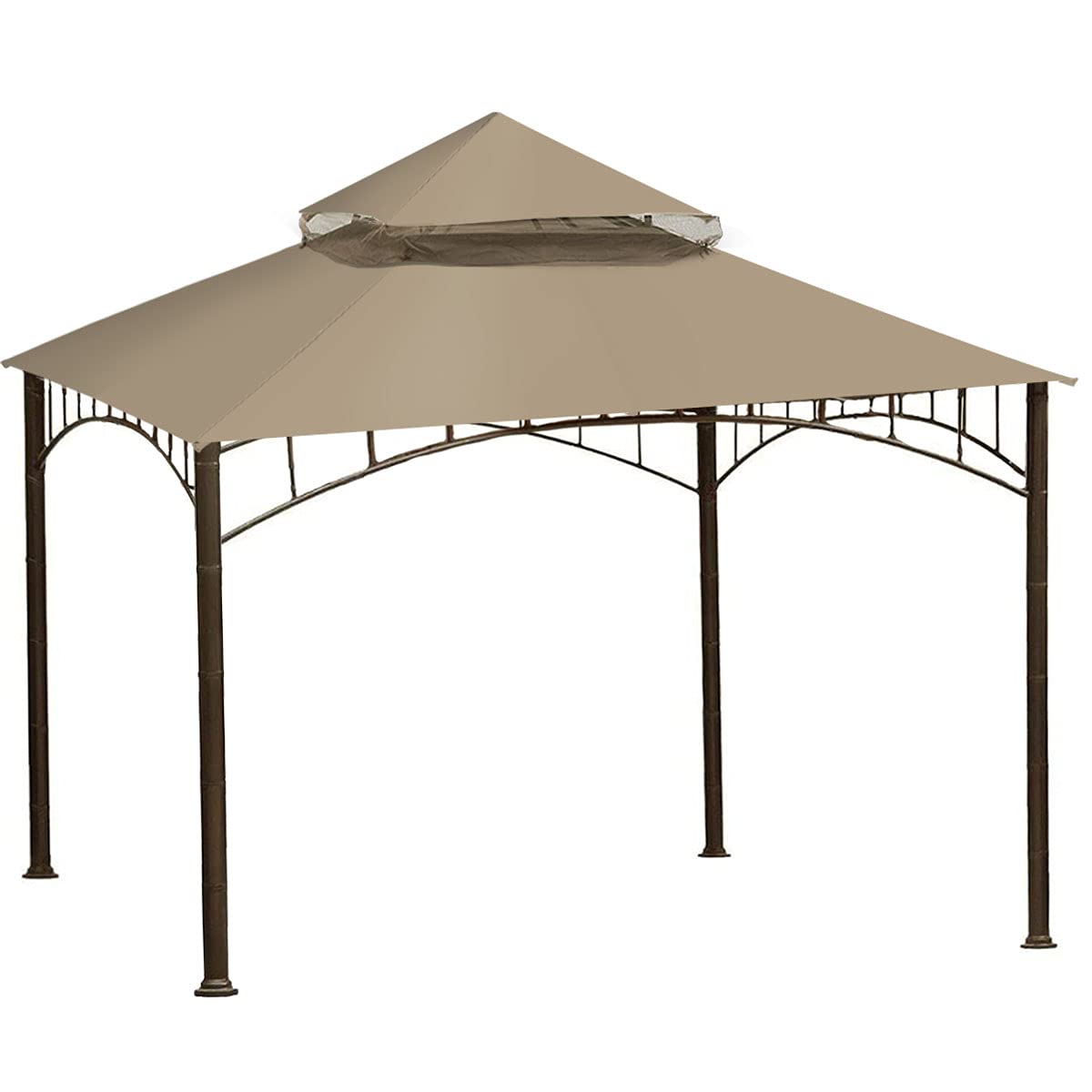 ONTHEWAY Replacement Canopy roof for Target Madaga Gazebo Model L-GZ136PST (Beige1)