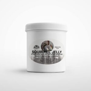 squirrel jelly paste bait 8 ounce | irresistible sweet scented & highly attractive lure for red & grey squirrels chipmunks | good all season long