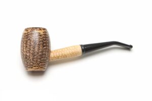 missouri meerschaum - country gentleman corn cob tobacco pipe - bent bit