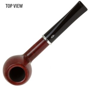 Arcobaleno Red Savinelli Tobacco Pipe - Naturally Stained & Handmade Tobacco Pipe From Italy, Colorful Straight Stem Pipe, Briar Wood Tobacco Pipe (Red, 207)