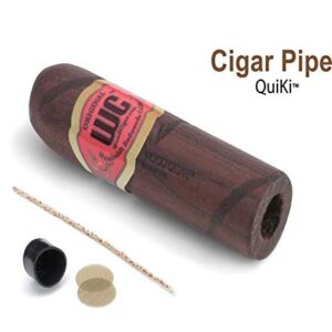 Stogie Pipe - Cigar Pipe Wooden Stogie (Walnut, 3")