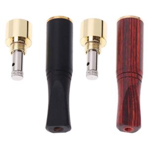 fengkengji Smoking Pipe Bit Straight Filter,Wooden Polish Smoke, 6mm/8mm Cigarette Holder,Smoking Pipe Bit