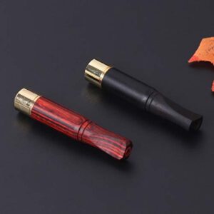 fengkengji Smoking Pipe Bit Straight Filter,Wooden Polish Smoke, 6mm/8mm Cigarette Holder,Smoking Pipe Bit