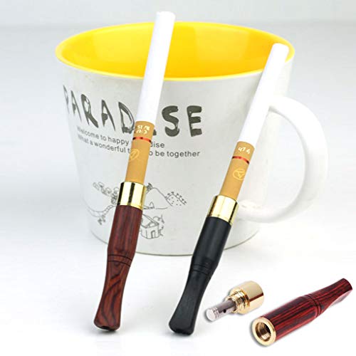 fengkengji Smoking Pipe Bit Straight Filter,Wooden Polish Smoke, 6mm/8mm Cigarette Holder,Smoking Pipe Bit