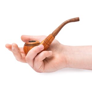 Dr. Watson - Wooden Tobacco Pipes, Set of 3, Classic Shape, Handmade from Natural Wood