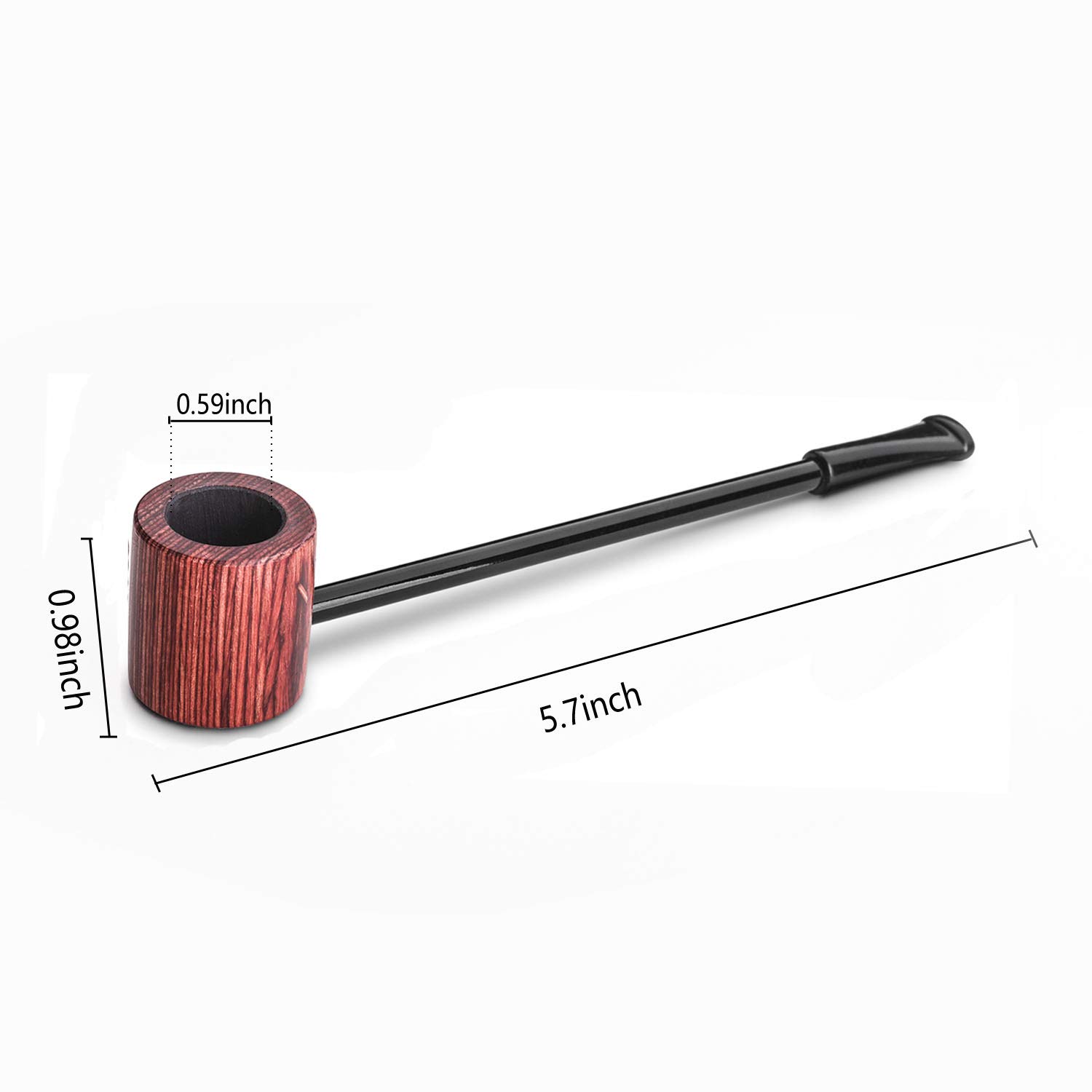 Yannabis Exquisite Little Tobacco Pipe, Durable Handmade Mahogany Classic Retro Pipe/Sailor Pipe