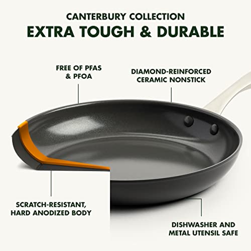 GreenPan Canterbury Hard Anodized Healthy Ceramic Nonstick, 10 Piece Cookware Pots and Pans Set, PFAS-Free, Dishwasher Safe, Oven Safe, Black