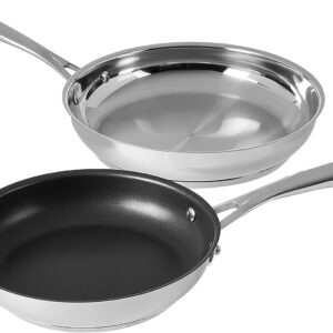 Cuisinart 11-Piece Cookware Set, Professional Stainless Steel, 89-11,Silver