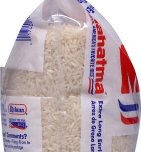 Mahatma Extra-Long-Grain Rice 5-Pound Rice Bag, Gluten-Free and Non-GMO White Rice Bulk Bag, 1 Bag of Rice