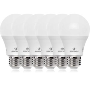 great eagle lighting corporation 100w equivalent led light bulb 1500 lumens a19 4000k cool white non-dimmable 15-watt ul listed (6-pack)