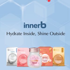 Innerb Snow White (28 Servings, 4 Weeks) - UV Protection and Antioxidant Boost, Premium Korean Skincare Supplement by CJ Wellcare. Honeybush Extract, Vitamin C.