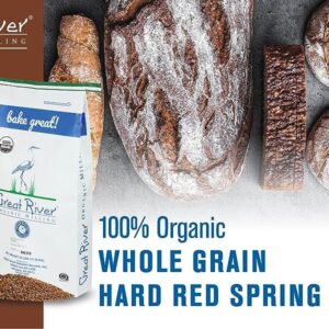 Great River Organic Milling, Whole Grain, Hard Red Spring Wheat, Organic, 25-Pounds (Pack of 1)