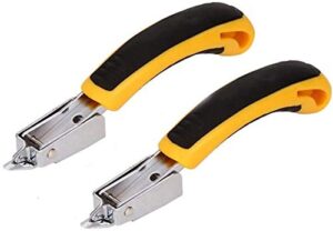 yuekui staple removers heavy duty staple remover,staple puller tool, tack lifter ofiice claw tools.(2 pack)