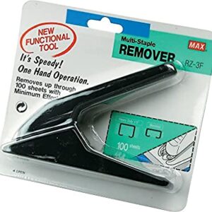 Max RZ3F Heavy-Duty Staple Remover, Black