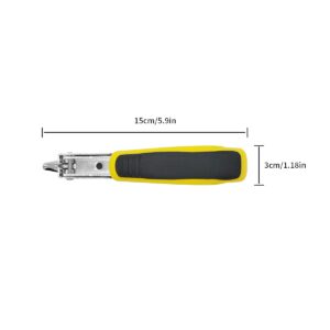 Staple Remover, Staple Puller Tool, Upholstery and Construction Heavy Duty Staple Remover, Strength Staple Puller Removing All Kinds of Staples(Yellow)