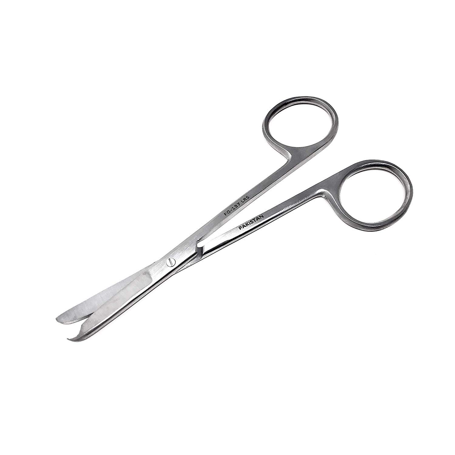 Cynamed Premium Suture Stitch Scissors with Crescent Delicate Hook - Perfect for Suture Removal, First Aid, EMS Training and More (4.5 in.)