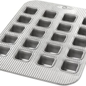 USA Pan Bakeware Aluminized Steel Brownie Bite Pan, 20 Well