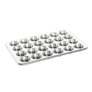 nordic ware natural aluminum commercial petite muffin pan, 24 cup