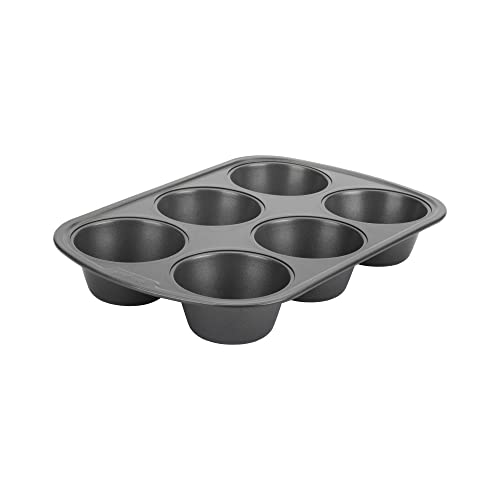 Good Cook 04033 Non-Stick Texas Muffin Pan, Steel, 3-1/2 in Dia x 16-1/2 in L x 10 in W x 8.7 in H