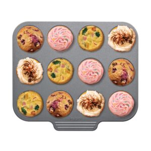 Instant Vortex Official Nonstick Mini Muffin Pan, Gray