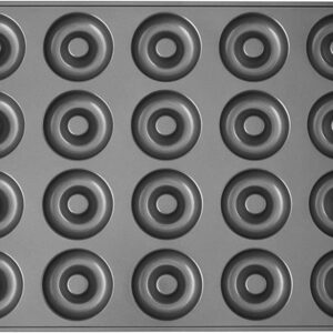 Wilton Perfect Results Non-Stick Donut Pan , 20-Cavity Donut Baking Pan, Steel