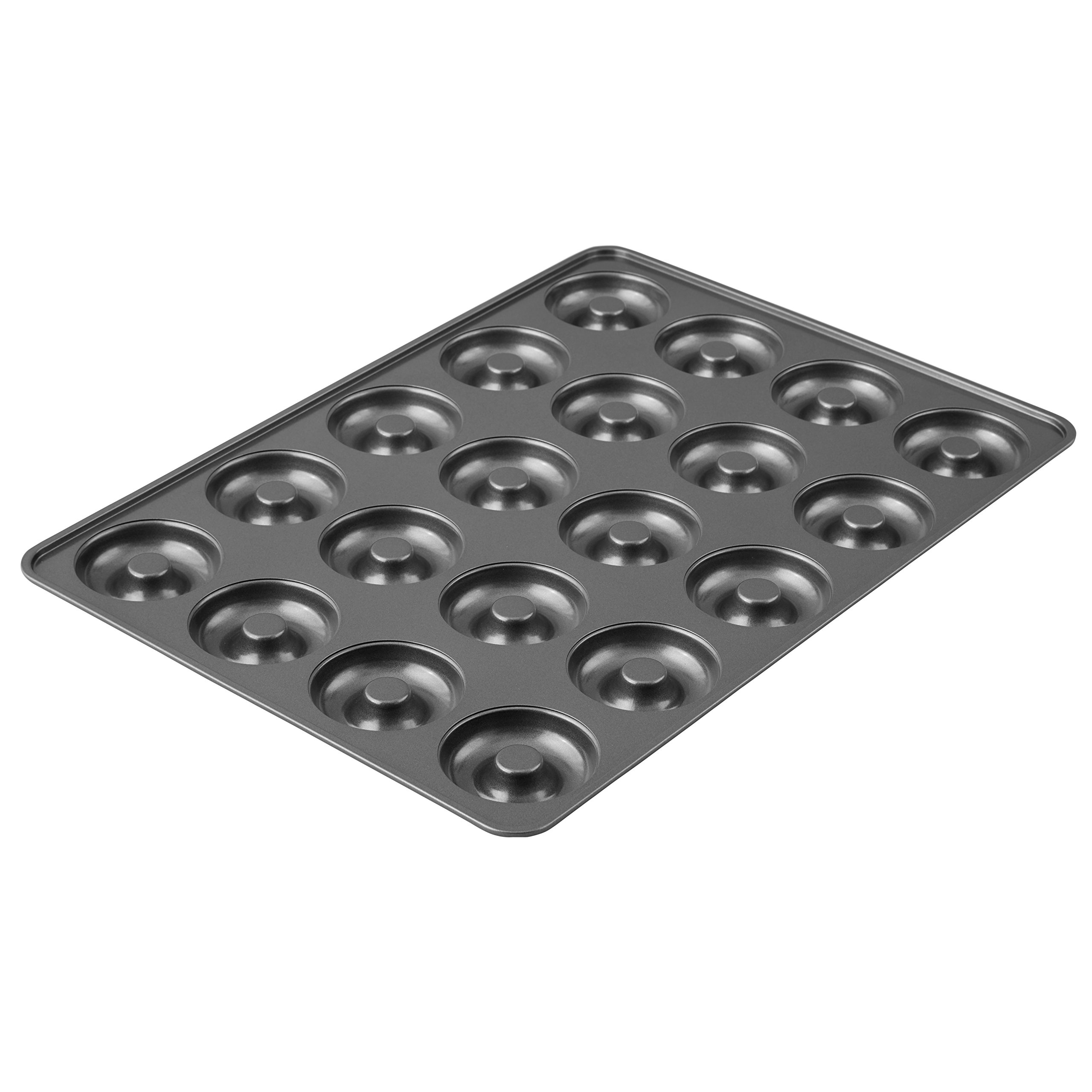 Wilton Perfect Results Non-Stick Donut Pan , 20-Cavity Donut Baking Pan, Steel