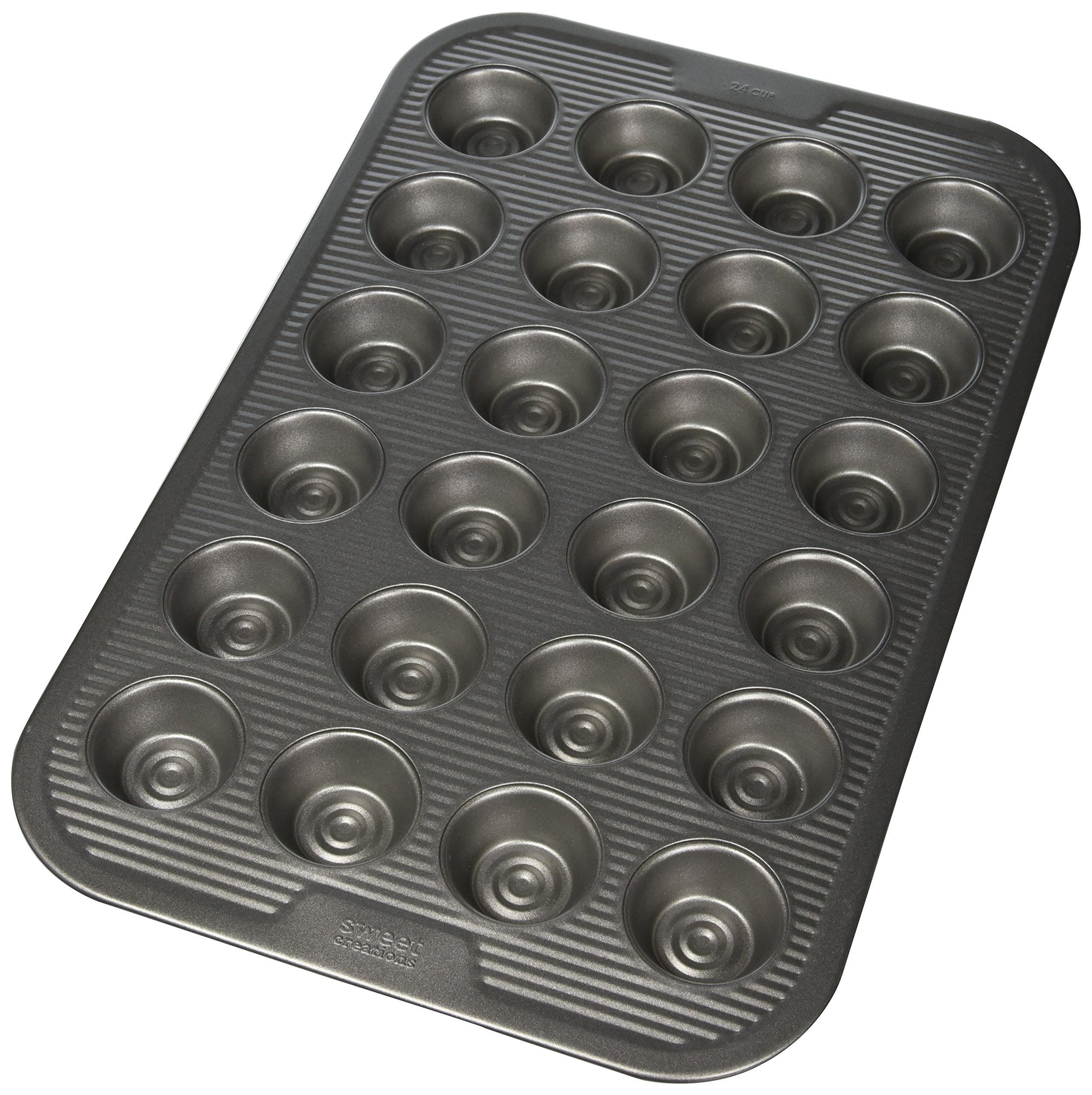 Sweet Creations Bake Perfect 24 Cup Mini Muffin Pan, Silver