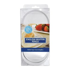 r&m international english muffin rings, set of 4