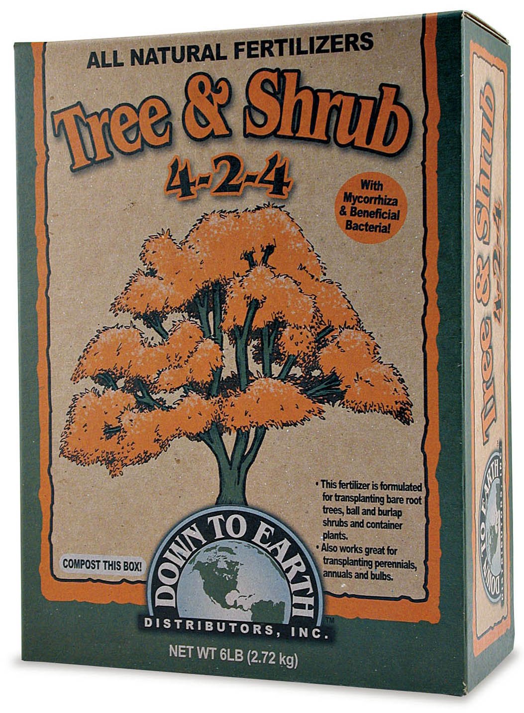 Down To Earth 6-Pound Tree & Shrub Mix 4-2-4 7829