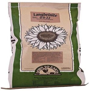 down to earth 2522 langbeinite (sul-po-mag) 0-0-22 sulfate of potash-magnesia, 50 pound