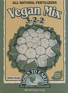 down to earth 6-pound vegan mix 3-2-2 7822