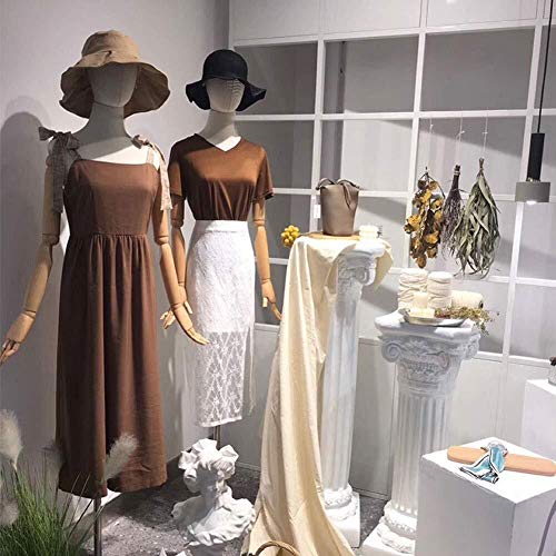 Mannequin Torso Mannequin Dress Form Torso Apparel Jewelry Display Stand Female Tailors Dummy Dressmakers Dummies Fashion Torso Body Display Bust with Solid Wood Arm Rotatable (A Large)