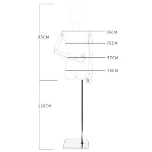 Mannequin Female Female Tailoring Dummy Mannequin with The arm Stereo Cropping Manikins Mannequins Dressmaker's Dummy Men (#2 )