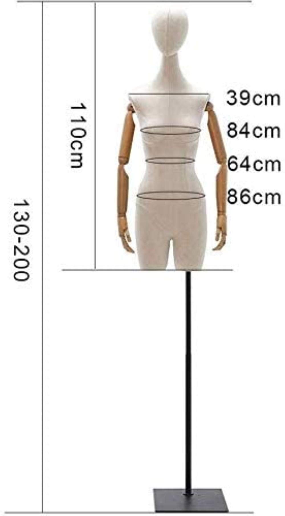 Mannequin Display Stand Tailors Dummy Mannequin Adjustable Height Female Tailors Dummy Dressmakers Mannequin Display Bust ( Color : D ) (B )