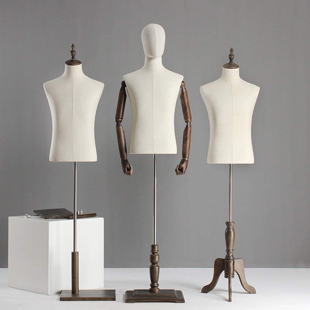 Tailors Dummy Male Manikin Dummy with Head and Arms| for Clothing Display Dressmakers Mannequin Dressmakers Dummy