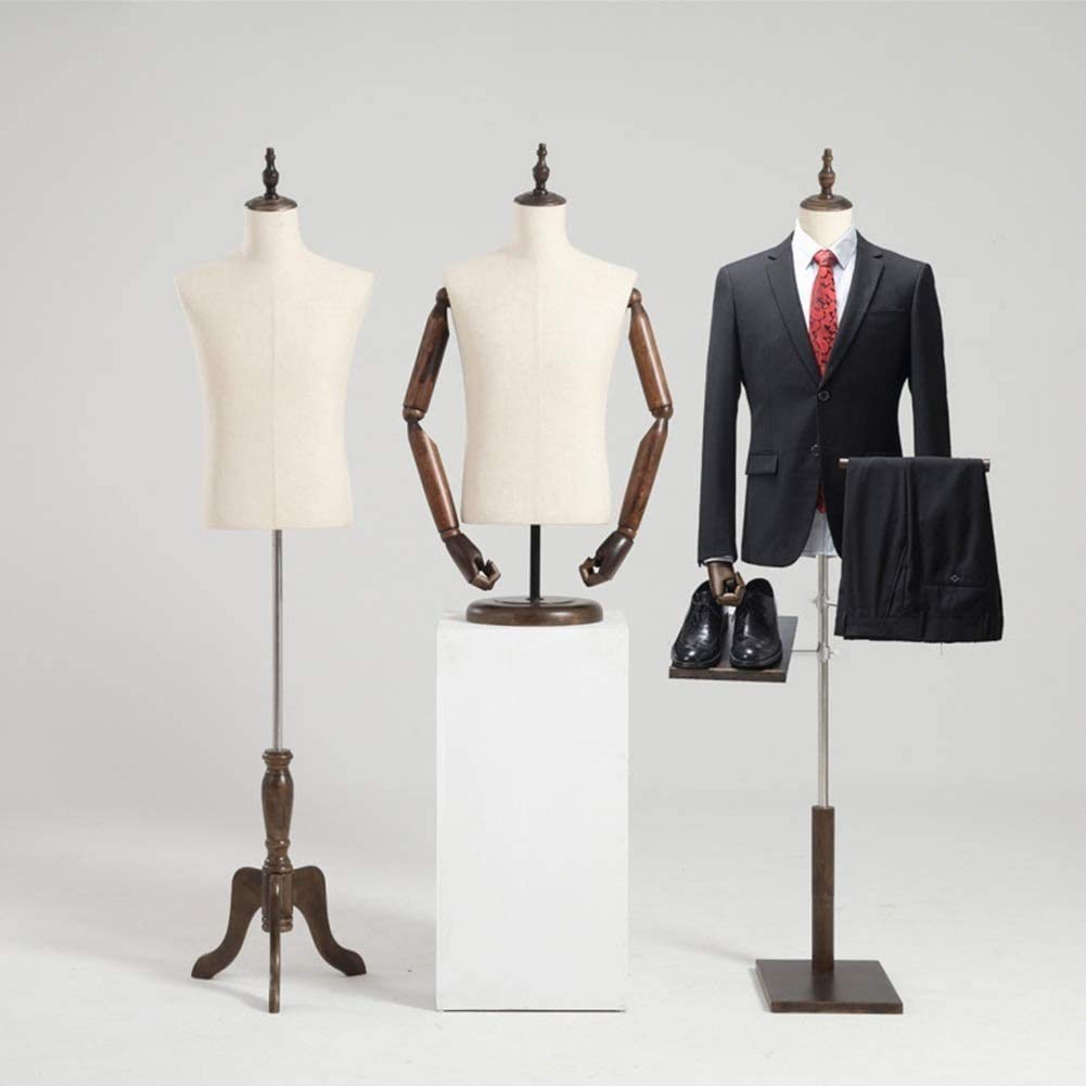 Tailors Dummy Male Manikin Dummy with Head and Arms| for Clothing Display Dressmakers Mannequin Dressmakers Dummy