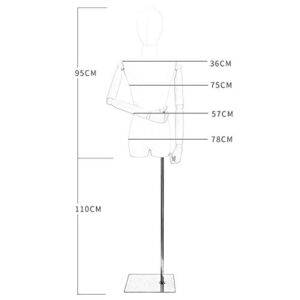 Mannequin Female Female Tailoring Dummy Mannequin with The arm Stereo Cropping Manikins Mannequins Dressmaker's Dummy Men (#5 )