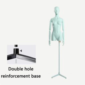 Mannequin Display Stand Female Tailors Dummy,Dressmakers Fashion Mannequin Display,Adjustable Dummy,with Double Reinforced Base (Green 2)