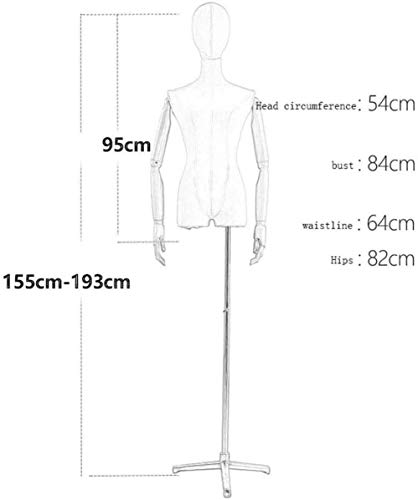 Mannequin Mannequin Dressmakers Dummies Fashion Students Display Bust Metal Bracket Base Female Professional Tailors Dummy