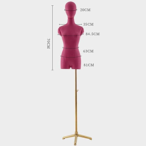 Tailors Dummy Female Tailors Dummy with Silver Tripod Stand | for Clothing Dress Jewelry Display Mannequin Body Dressmakers Dummy