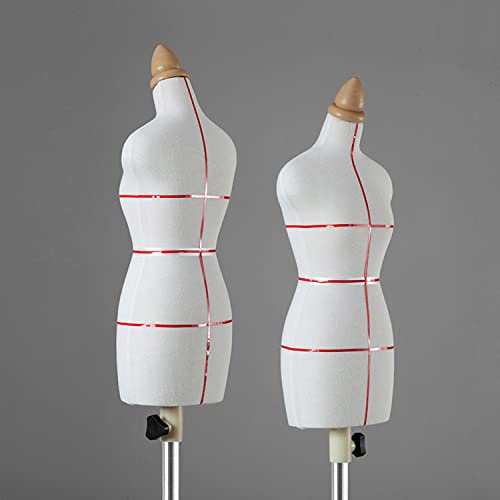 ArtsPavilion Mannequin Torso Dress Form Mini Dressmakers Dummy Female, Tailor Manikins Doll Dress Form Display Dollhouse Accessories Decoration 1/4 a