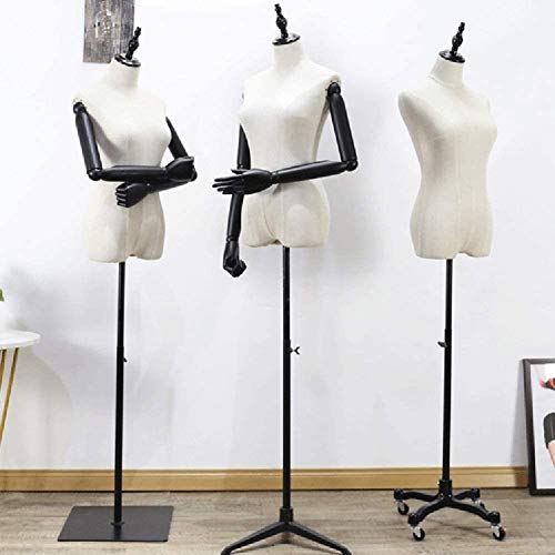 Tailors Dummy Female Mannequin Torso with Adjust Tripod Stand | for Clothing Dress Jewelry Display Tailors Dummy Dressmakers Dummy