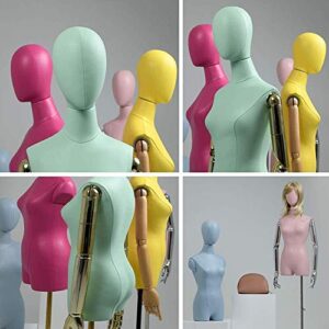 Tailors Dummy Female Manikins with Adjustable Height Golden Tripod Stand | for Dress Form Jewelry Display Tailors Dummy Dressmakers Dummy