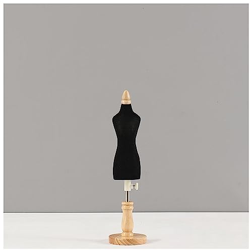 Sewing Mannequin, Mannequin Display Small Dressmakers Dummy Female, Adjustable Height, Tailor Manikins Mini Doll Dress Form Display 1/4 b