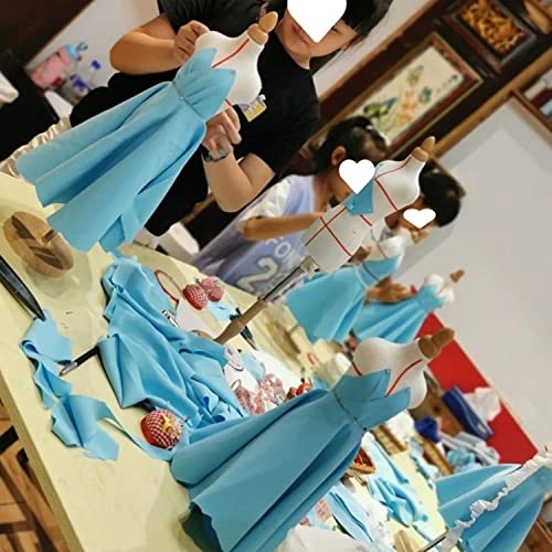 Sewing Mannequin, Mannequin Display Small Dressmakers Dummy Female, Adjustable Height, Tailor Manikins Mini Doll Dress Form Display 1/4 b