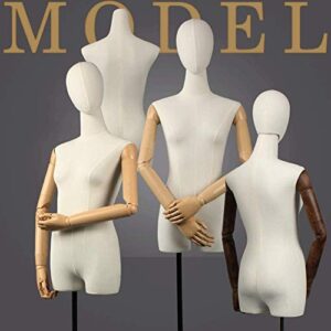 Tailors Dummy Mannequin Torso Body with Universal Casters | for Clothing Dress Jewelry Display Tailors Dummy Dressmakers Dummy