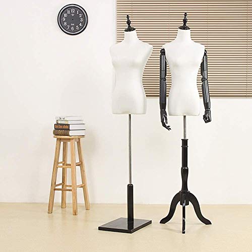 Tailors Dummy Mannequin Torso with Tripod Stand for Women Clothing Dress Display Dressmakers Dummy Female Dressmaking Dummy Tailors Bust Mannequin